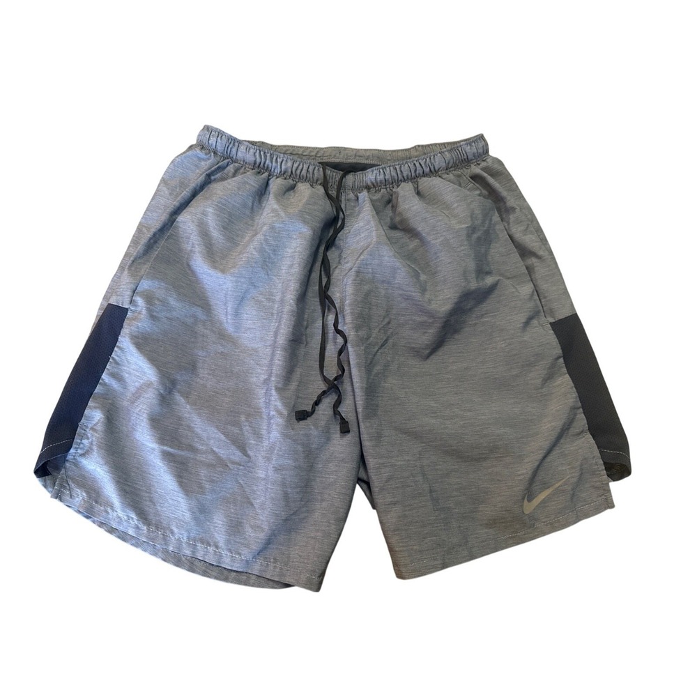 Nike Dri-Fit Lined Running Shorts Men's Small Athletic Elastic Waist Blue